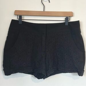 Maurices Black Lace Overlay Shorts - Size: 7/8